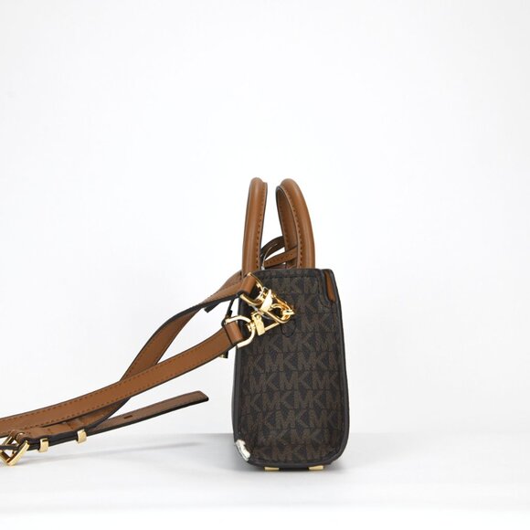 Michael Kors Scarlett Logo Extra Small East West Crossbody Bag - Brn/Acorn - Picture 7 of 11